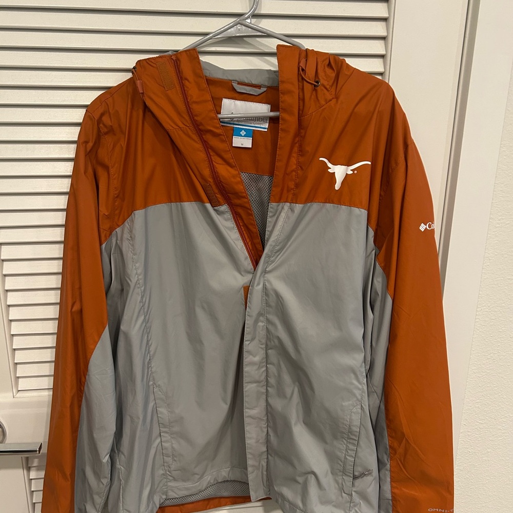 Columbia Orange and Gray Windbreaker